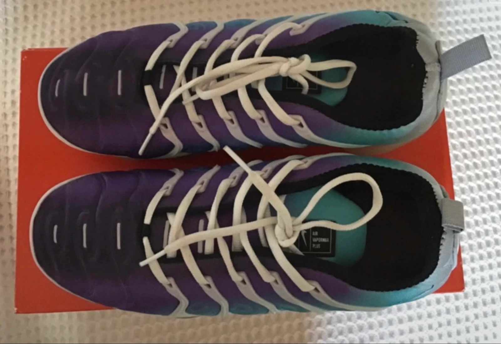 Jolie Nike Air Vapormax Plus – Dégradé Violet & Turquoise – T.44 – photo 6